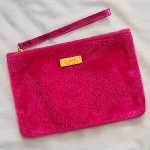 ipsy Hot Pink Plush Wristlet